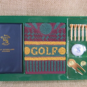 Golf Accessories Towel 1999 The Classic Golf Pack Gifts for Dad Wooden Tees