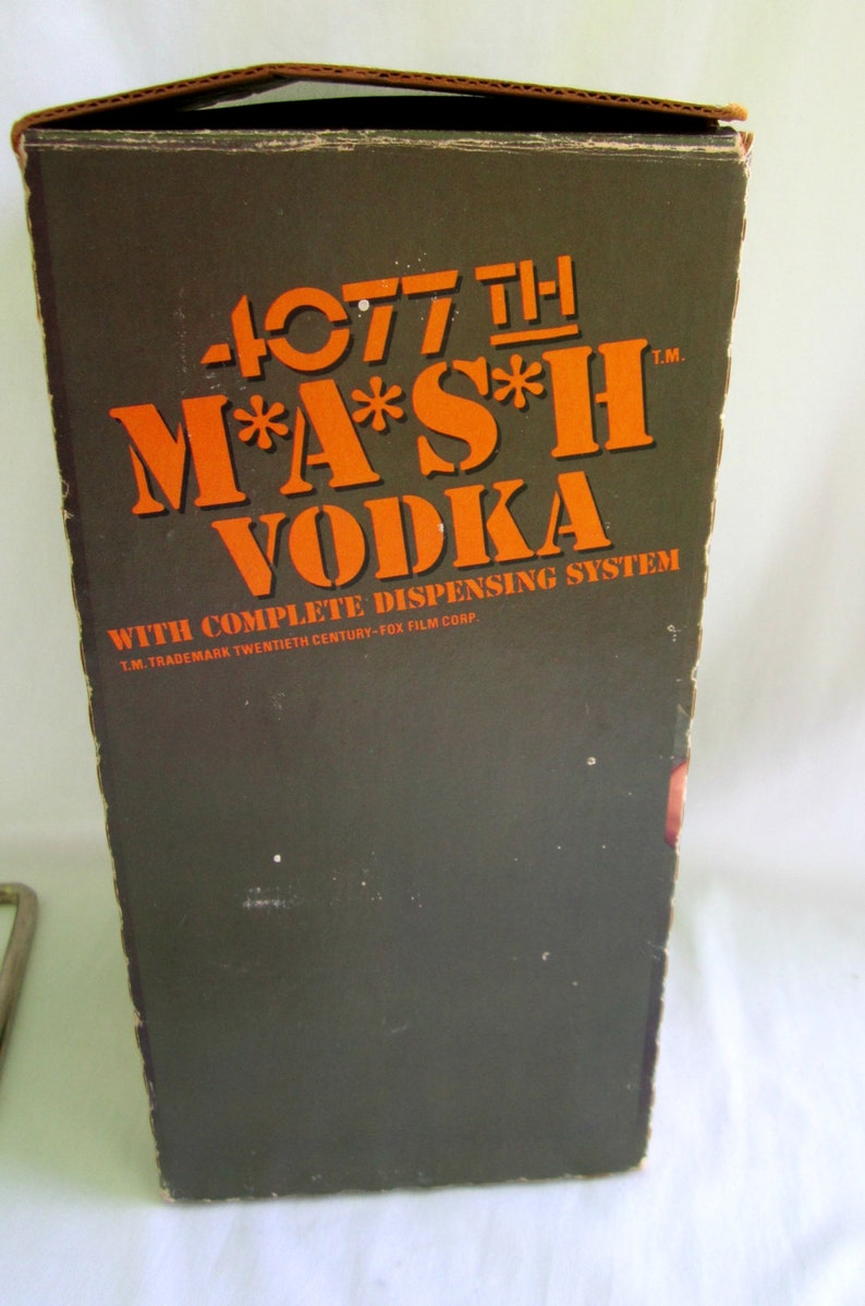 MASH 4077th Vodka Bottle Dispensing System Hawkeye Distilling Etsy
