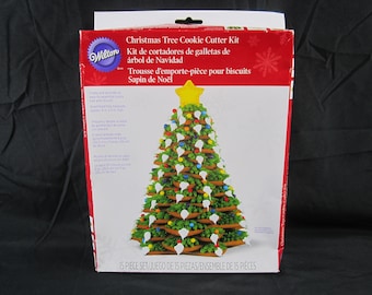 Christmas Tree Cookie Cutter Cake Kit Wilton Stacked 3 Dimensional