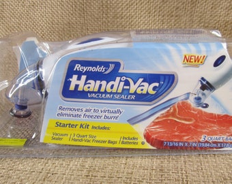 Food Vacuum Reynolds Handi-Vac Preserver NIP Starter Kit Kitchen Gadget Accessories