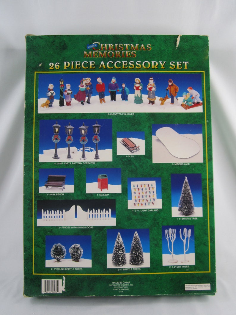 Lemax Christmas Village Set 26 Piece Holiday Houses Etsy