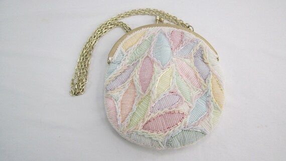 Beaded Purse Small Pastel Colors Easter Accessori… - image 2