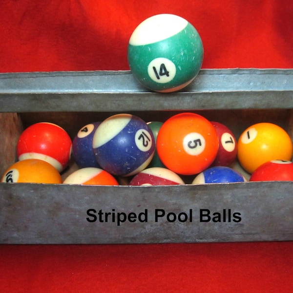 Vintage Pool Balls Etsy