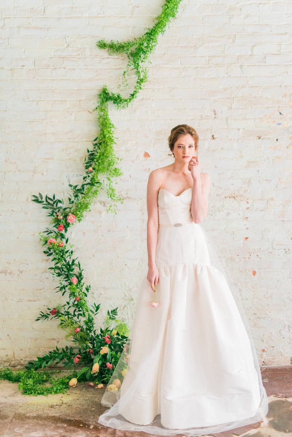 Fit And Flare Wedding Dress Silk Ball Gown Wedding Dress Etsy