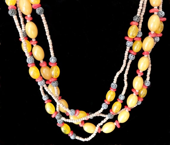 Miriam Haskell Necklace with Matching Earrings - image 1