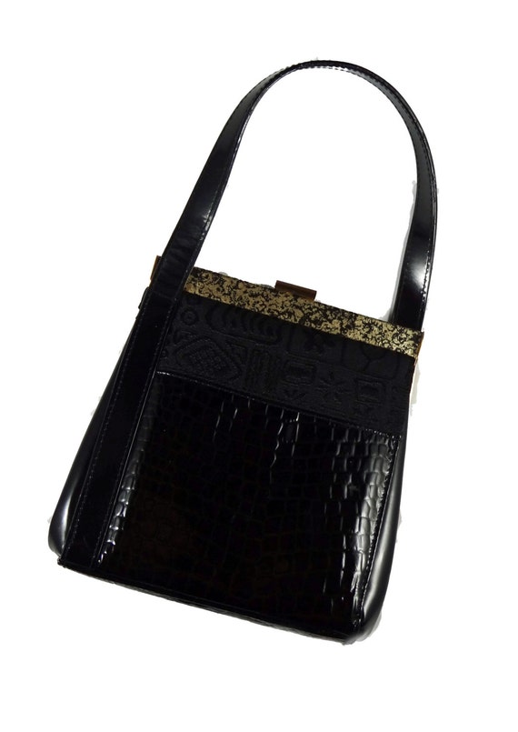 1980s Black Evening Bag