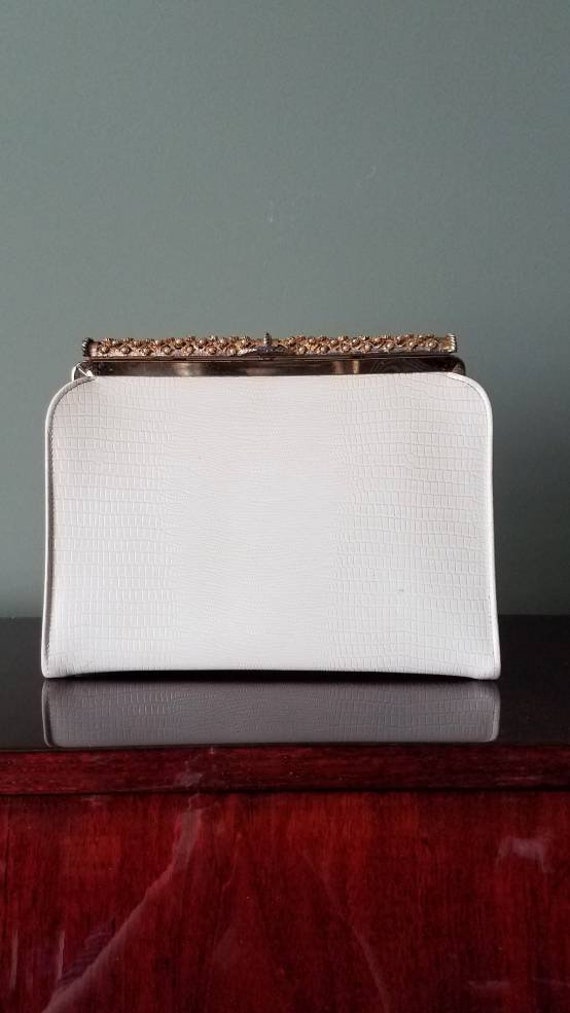 After Five Faux Croc Clutch Purse