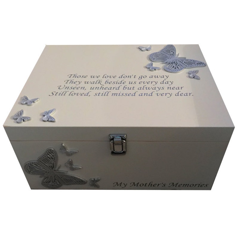 Personalised Bereavement Memory Box Double Butterflies in Etsy