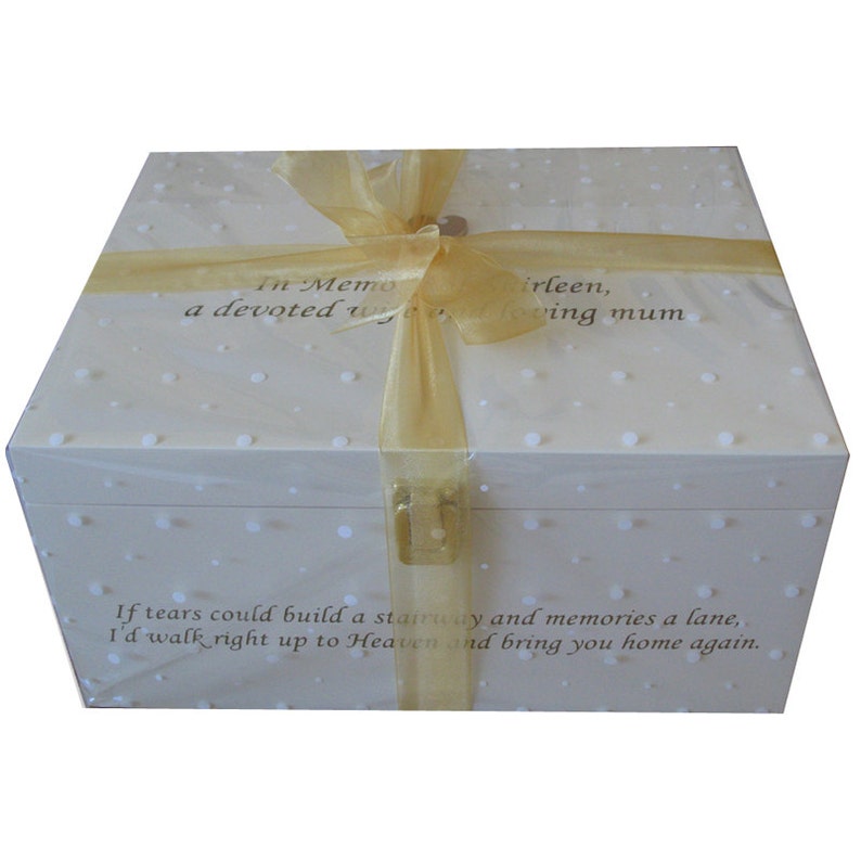 Wooden Bereavement Memory Keepsake Box Memories of Mum Etsy