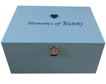 Bereavement Memory Box Memories of Mummy - option 6" x 4" frame