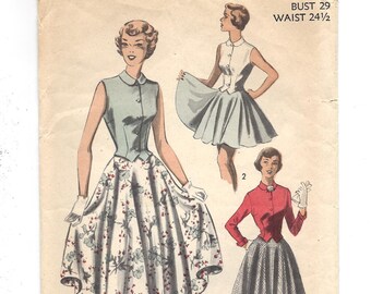 Full skirt pattern Etsy