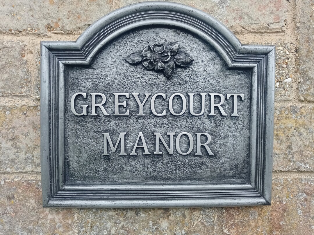 Traditional House Name Sign. Large Classic Style in Cold Cast Etsy