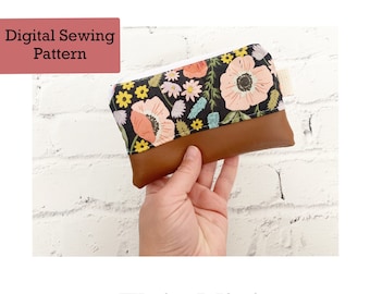 Digital Sewing Pattern PDF, Elsie Mini Zipper Pouch Pattern, Zipper Pouch Pattern