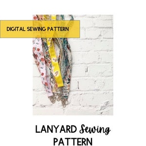 Digital Sewing Pattern PDF, Lanyard Sewing Pattern, Mini Lanyard