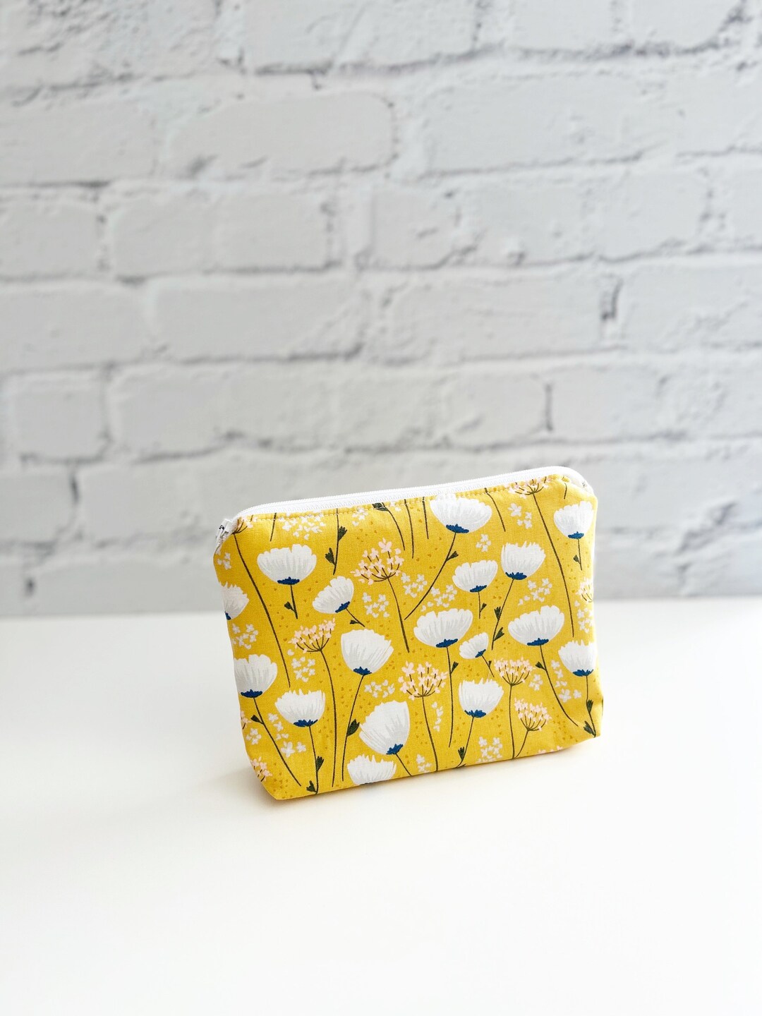 Small Makeup Bag Zipper Pouch Floral Pouch Mini Make up Bag Etsy