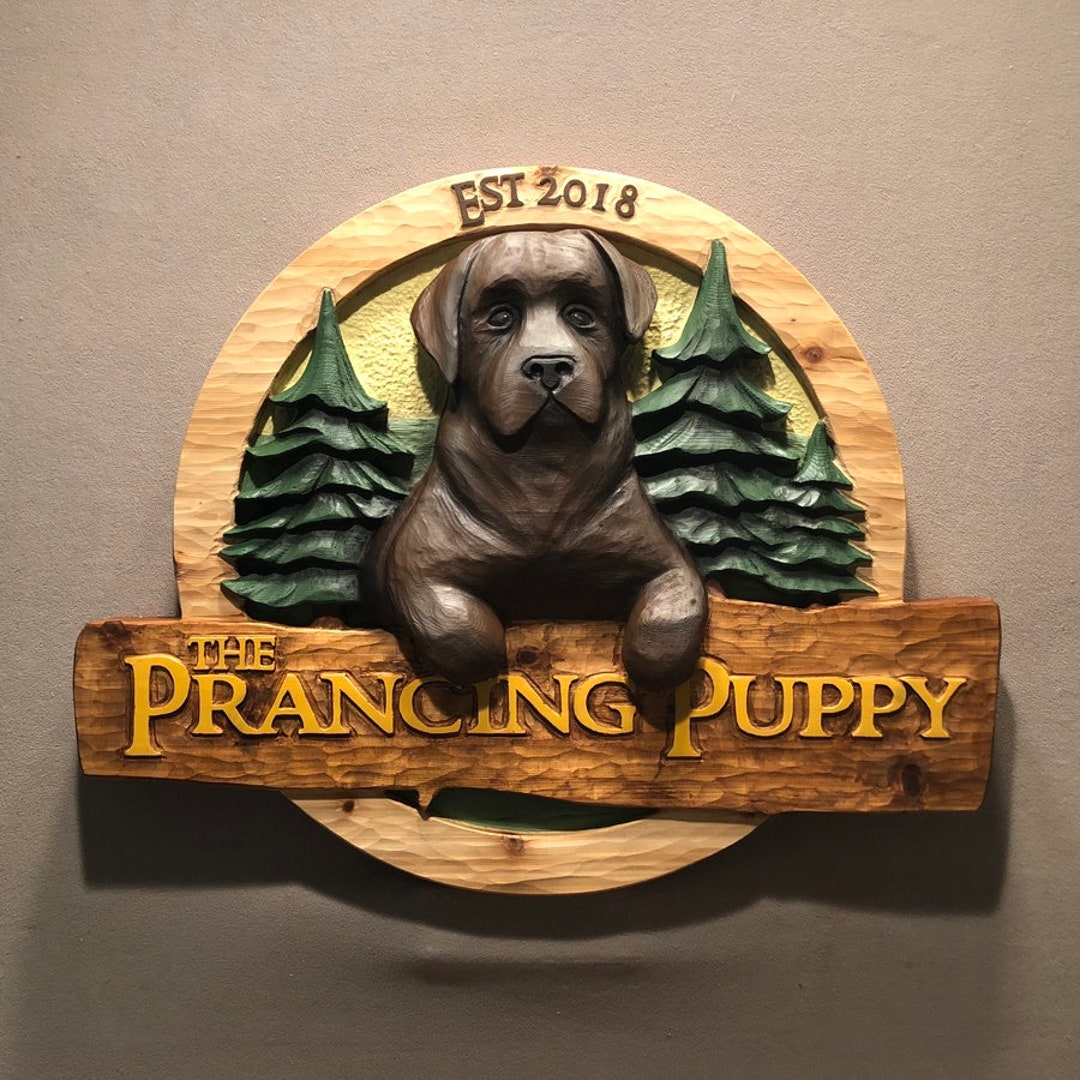 CUSTOM DOG SIGNS 100 Custom Made Dog Signs...i Can Carve Your Dog on a Customized Sign Etsy