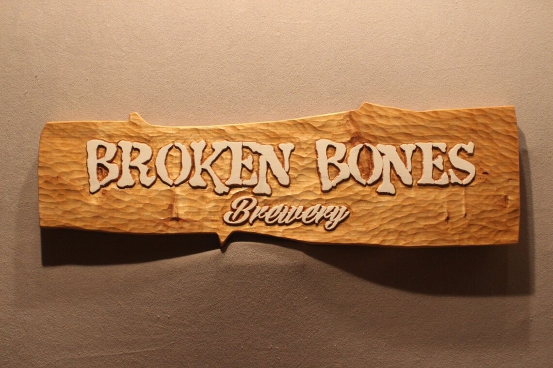 BAR SIGNS Custom Home Bar Signs Carved wood signs Etsy