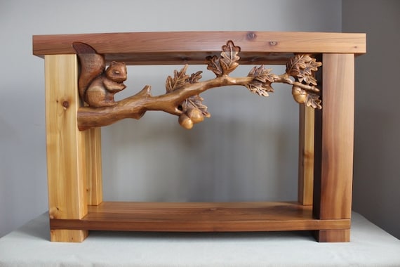 Hand Carved Sofa Table Carved Book Case Handmade Furniture Etsy