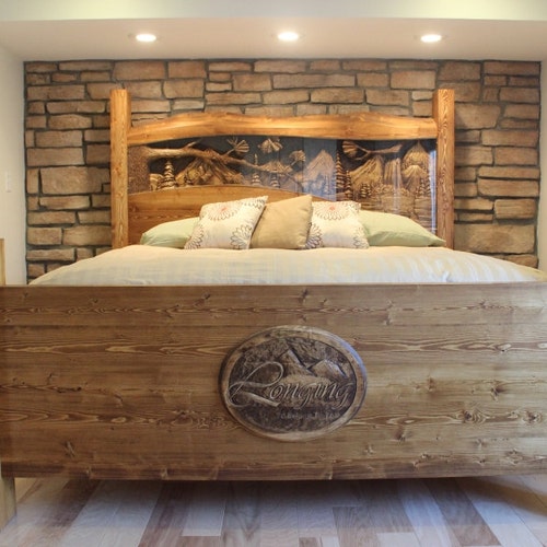 Headboards Custom Headboards Pine Headboard Rustic Etsy