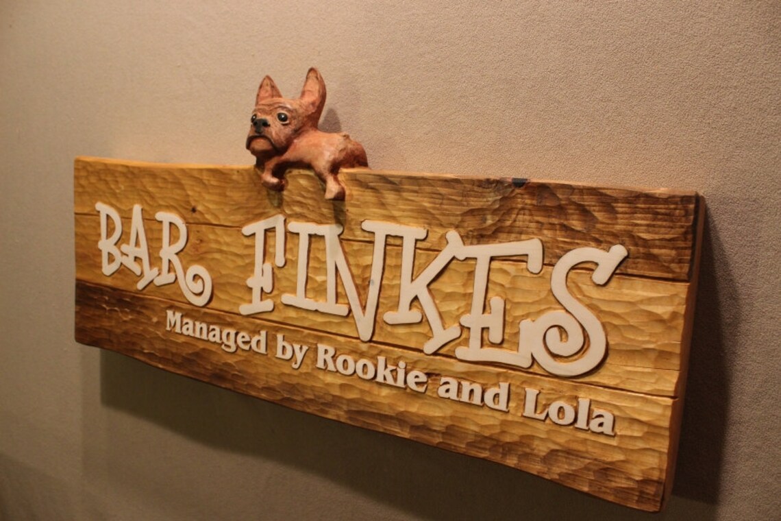 CUSTOM DOG SIGNS Custom Carved Signs Custom Wood Signs Puppy Signs