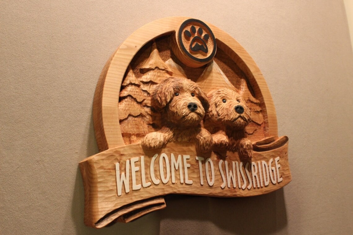 CUSTOM DOG SIGNS Carved Wood Signs Puppy Signs Pet Signs Etsy