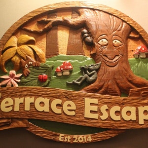 Letreros de madera tallada personalizados / Letreros para el hogar / Letreros para casas / Letreros para cabañas / Letreros para cabañas / Letreros para cabañas / Letreros para bosques encantados