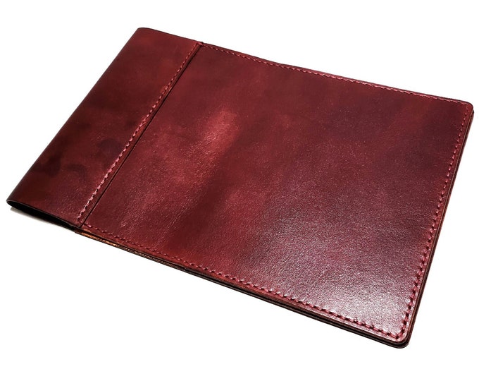 Handmade Leather Pilot Logbook Cover for ASASP6 or Jeppesen