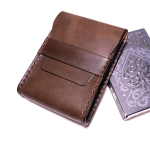 Estuche de cuero para naipes - Hecho a mano