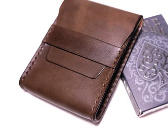 Leather Playing Card Case - Handmade