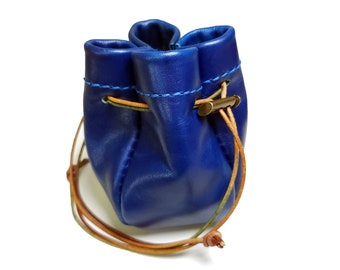 Handmade Leather Pouch - For Dice or Fantasy Costume - Made in the USA