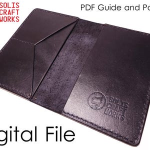 Cartera de cuero para pasaporte - Patrón y guía