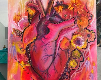 Change of Heart Christian Prophetic Painting Love for Jesus Cardstock Print