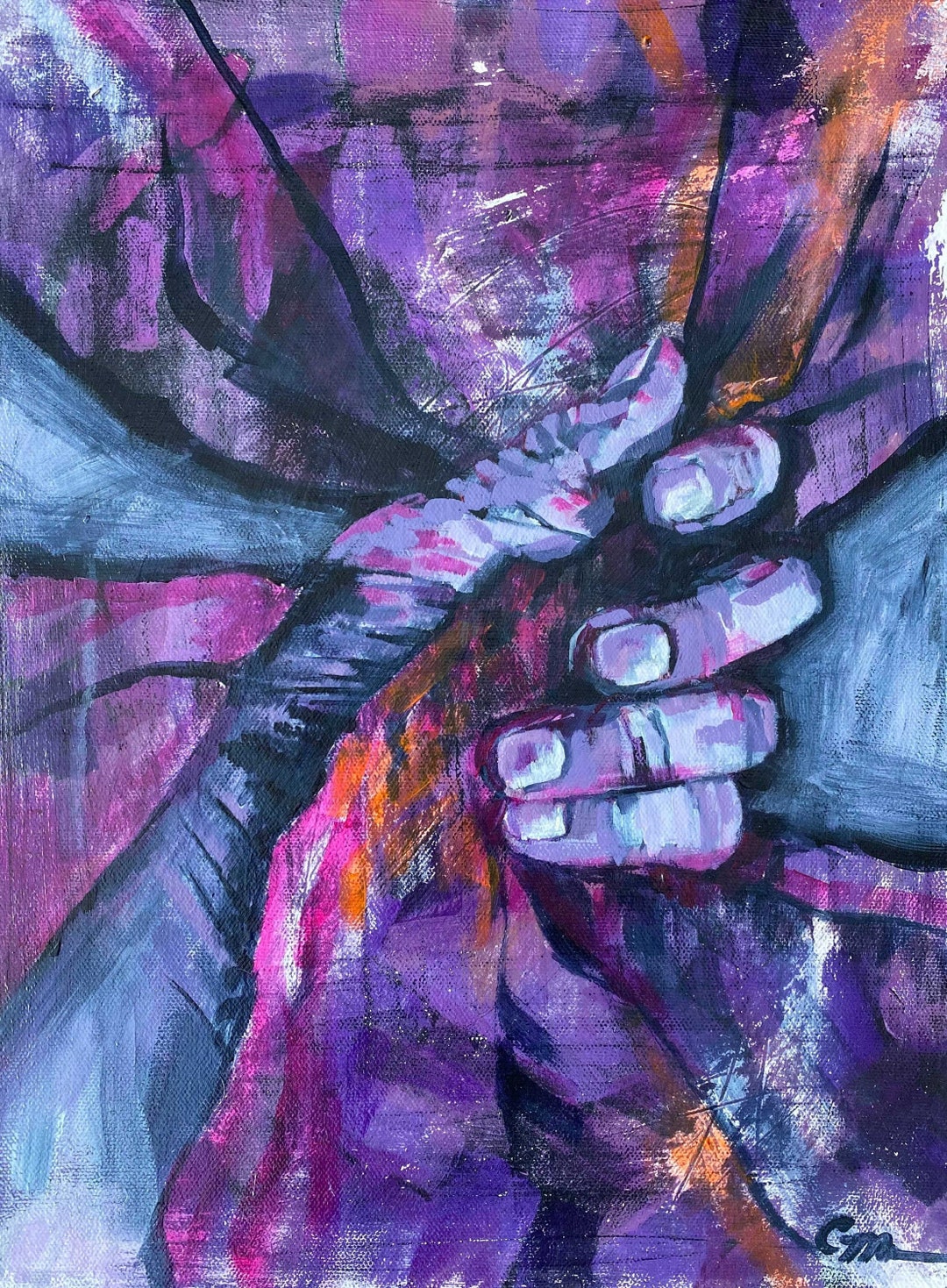 Jesus Robe Prophetic Painting Print Cling to Jesus Cloak, Faith, Trust Etsy