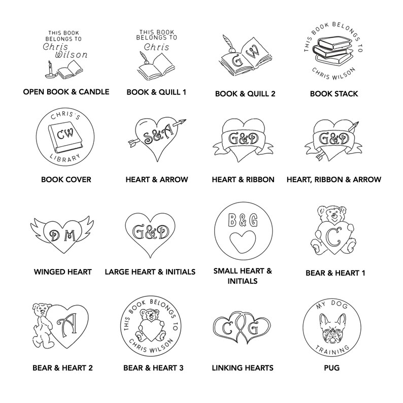 Ex Libris Book Embossing Stamp, Custom Logo Embosser Samp, Ex Libris Embossing Seal