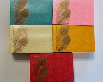 SET OF 25 Money Holder Set, Shagan Envelope, Indian Wedding, Money Envelope, Cash Envelope, Diwali Special, Eid Special, Indian Festivals