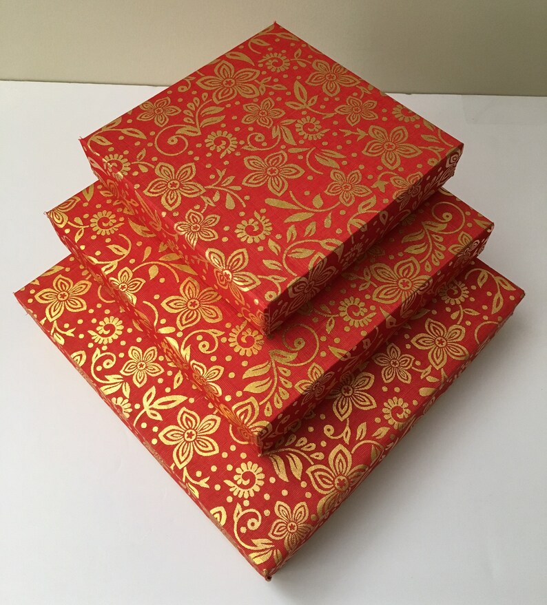 SQUARE GIFT BOXES Indian weddings Diwali GiftFancy Gift Etsy