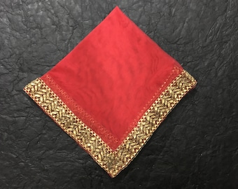 THALI COVERS 18X20, Handmade Aarti Thali covers, Religious Thali covers,Diwali Special,Indian Festivals,Karwa chauth, Puja Thali covers,red