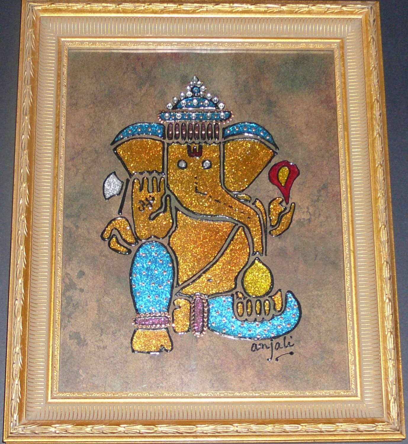 Golden Star Ganesh Sex Video - Ganesh Ji Diwali Special Ganpati Bappa Ganesha Painting - Etsy