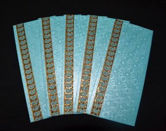 Set of 5 Handmade Money Holder, Shagan Envelope, Indian Wedding, Money Envelope,Cash Envelope, Diwali Special, Eid Special, Indian Festivals