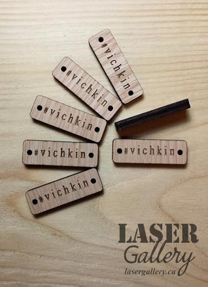 20 etiquetas de madera para artículos hechos a mano Etsy España