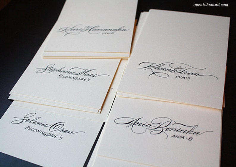 Place Escort Card Handwritten Calligraphy for weddings or event Place Escort Card Handwritten Calligraphy for weddings or event