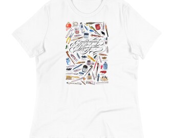 Calligraphy Is Awesome- Women's Relaxed T-Shirt