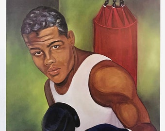 Ferdie Pacheco "Joe Louis" - Hand Signed Lithograph - Boxing - COA - GallArt