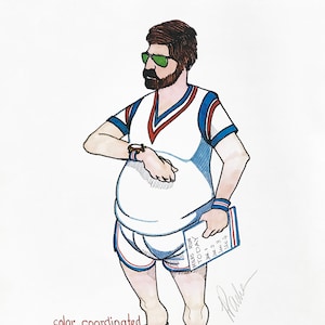 Ferdie Pacheco „Color Coordinated Jogger” – 1978 – litografia z podpisem ręcznym – COA – GallArt