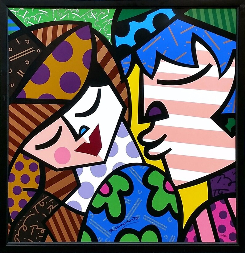 Romero Britto Delicious Rare Hand Signed Etsy
