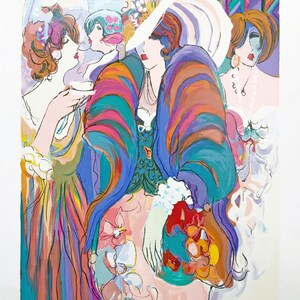 Isaac Maimon "Empfang" - 1991 - große Hand signiert Serigraph - COA - sehen Live bei GallArt
