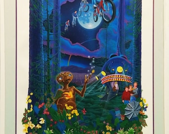 Melanie Taylor Kent "The Extra Terrestrial" - 1992 - Signed Serigraph - COA - See Live at GallArt - Matted