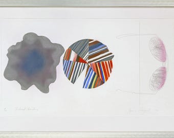 James Rosenquist "Gasto federal" - 1978 - Grabado y aguatinta de gran formato firmados a mano - Certificado de autenticidad - Enmarcado