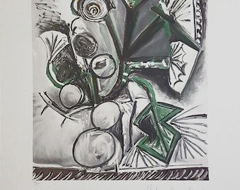 Pablo Picasso "Le Bouquet" - 1982 - Marina Picasso Hand Signed Lithograph  - COA