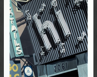 Robert Cottingham "Hi" - Hand Signed Screen Print from American Signs - Framed - COA